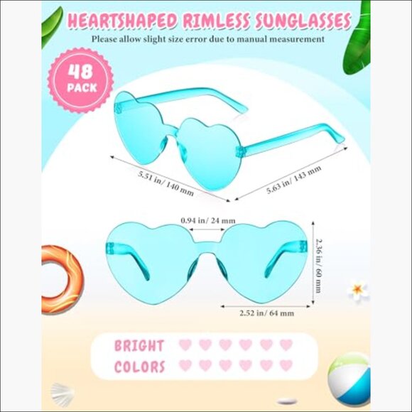 Polycarbonate Rimless Sunglasses for Party Favors and Costume Accessories main image 7
